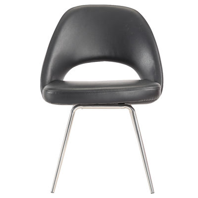 Restaurant PU gepolstert, Stühle mit dem Edelstahl-Bein speisend